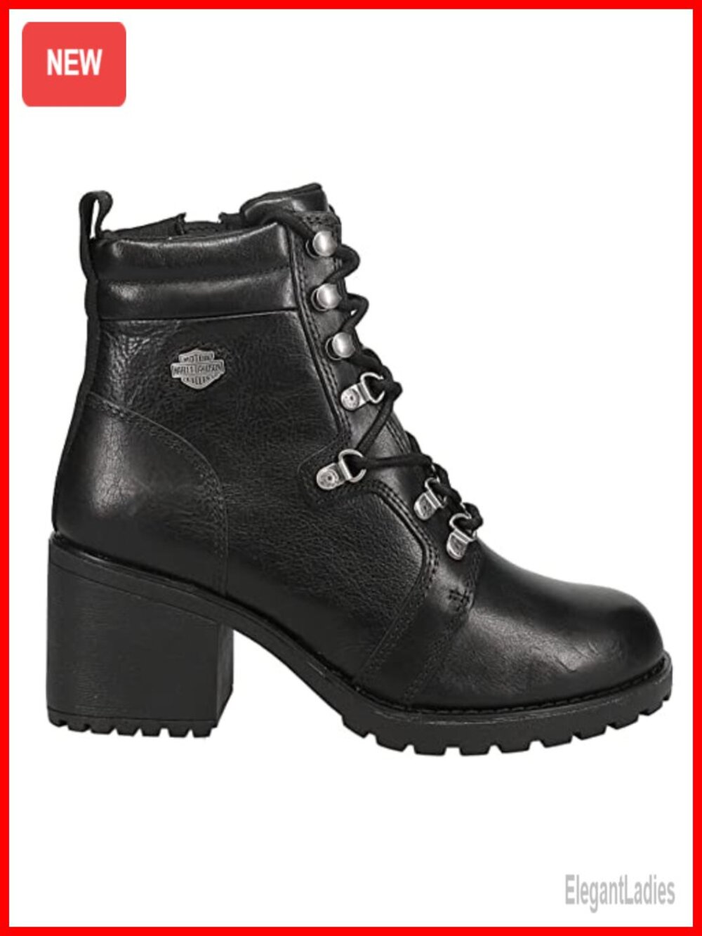 Harley-Davidson Women's Marinda 5-Inch Black Motorcycle Boots D84760